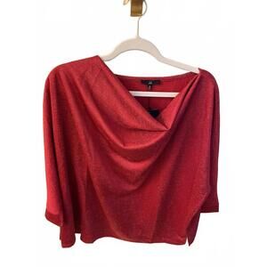 NEW JOH women's glitter top in red
